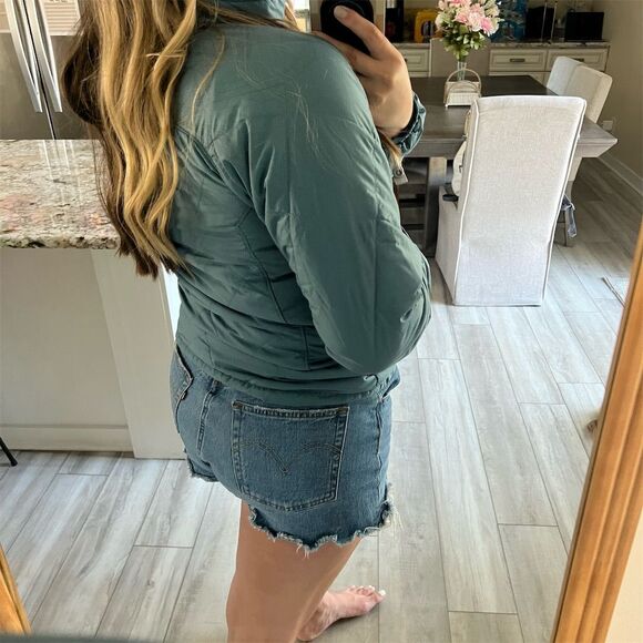 The North Face Women's Quilted Jacket Blue Medium Full Zip Lightweight - Picture 4 of 6